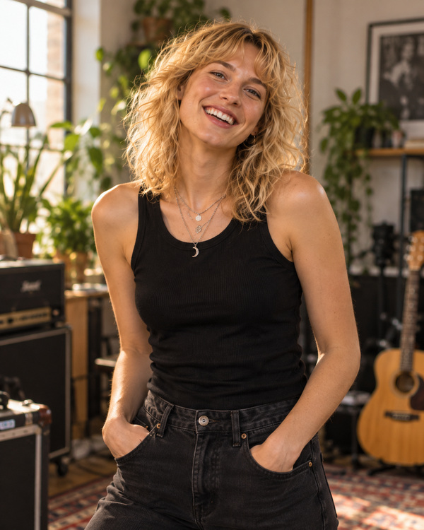 Our sample left backing singer input portrait